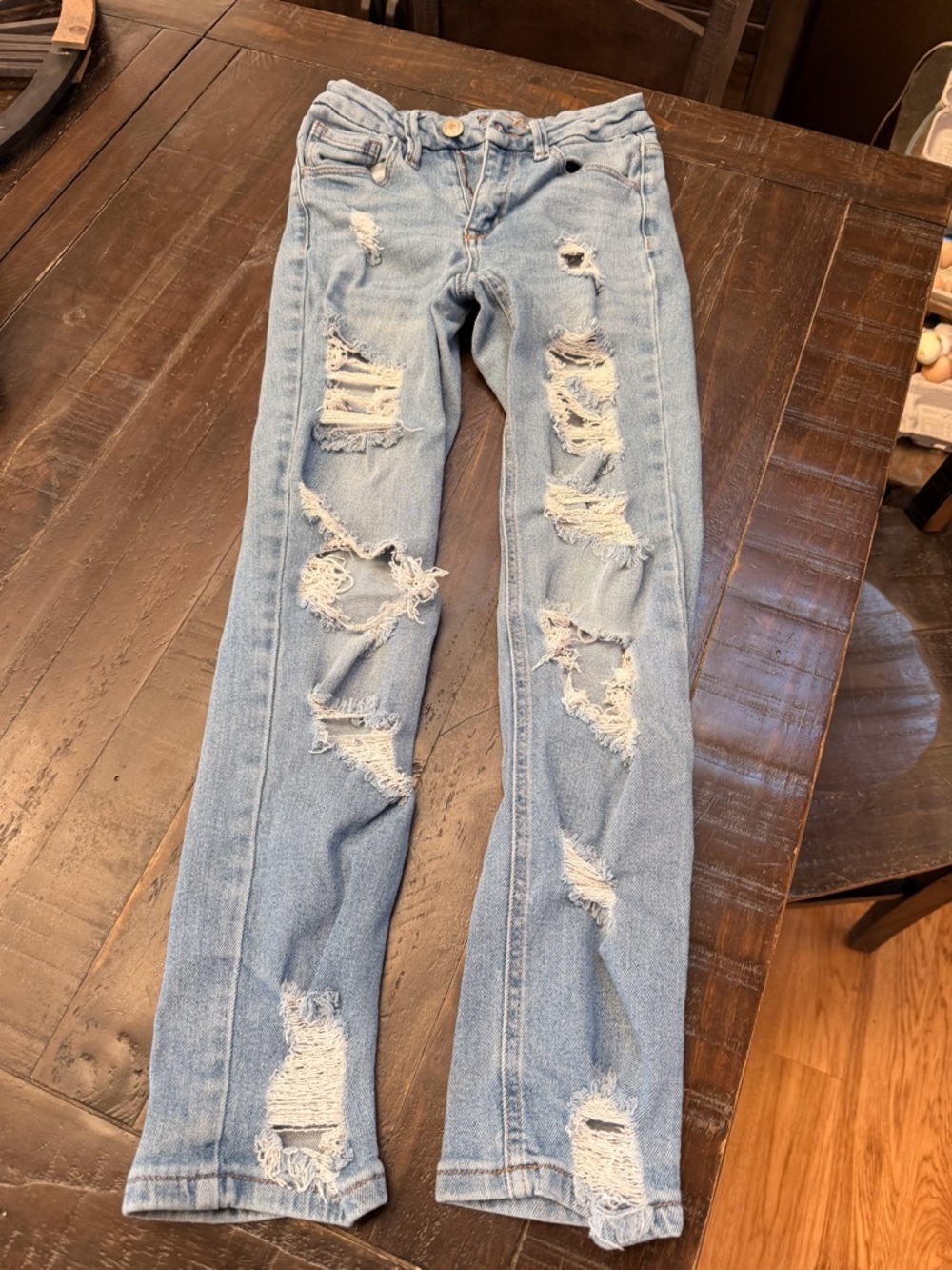 Rue21 Light Blue Distressed Skinny Jeans